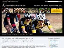 Tablet Screenshot of cycling.appstate.edu