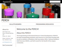 Tablet Screenshot of perch.appstate.edu