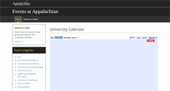 Desktop Screenshot of events.appstate.edu
