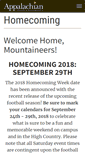 Mobile Screenshot of homecoming.appstate.edu