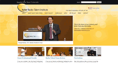 Desktop Screenshot of kellarradiotalentinstitute.appstate.edu