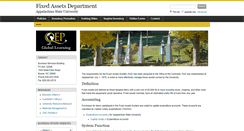 Desktop Screenshot of fixedassets.appstate.edu