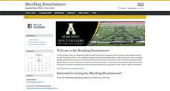 Desktop Screenshot of marchingmountaineers.appstate.edu