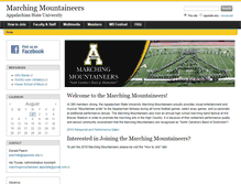 Tablet Screenshot of marchingmountaineers.appstate.edu