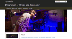 Desktop Screenshot of physics.appstate.edu