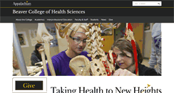 Desktop Screenshot of healthsciences.appstate.edu