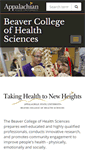 Mobile Screenshot of healthsciences.appstate.edu