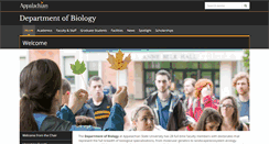 Desktop Screenshot of biology.appstate.edu