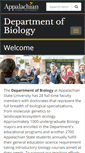 Mobile Screenshot of biology.appstate.edu