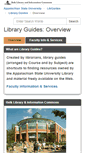 Mobile Screenshot of guides.library.appstate.edu