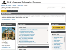 Tablet Screenshot of guides.library.appstate.edu