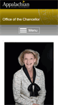 Mobile Screenshot of chancellor.appstate.edu