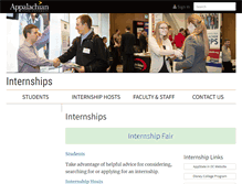 Tablet Screenshot of internships.appstate.edu