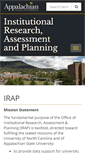 Mobile Screenshot of irap.appstate.edu