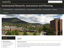 Tablet Screenshot of irap.appstate.edu