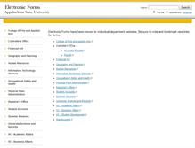 Tablet Screenshot of forms.appstate.edu