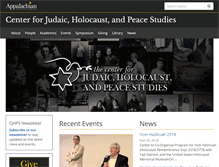 Tablet Screenshot of holocaust.appstate.edu