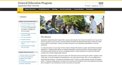 Desktop Screenshot of generaleducation.appstate.edu