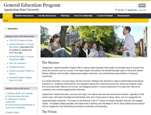 Tablet Screenshot of generaleducation.appstate.edu