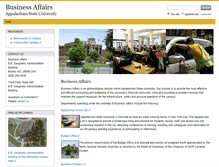 Tablet Screenshot of businessaffairs.appstate.edu