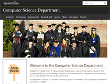 Tablet Screenshot of compsci.appstate.edu