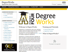 Tablet Screenshot of degreeworks.appstate.edu