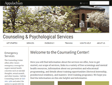Tablet Screenshot of counseling.appstate.edu
