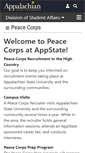 Mobile Screenshot of peacecorps.appstate.edu