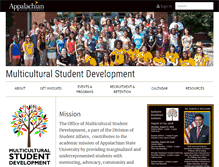 Tablet Screenshot of multicultural.appstate.edu