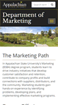 Mobile Screenshot of marketing.appstate.edu