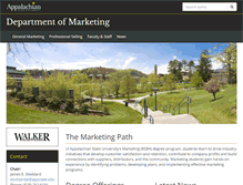 Tablet Screenshot of marketing.appstate.edu