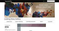 Desktop Screenshot of lookingglassgallery.appstate.edu