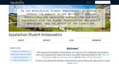 Desktop Screenshot of ambassadors.appstate.edu