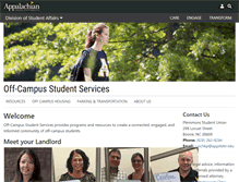 Tablet Screenshot of offcampus.appstate.edu