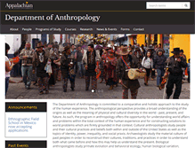 Tablet Screenshot of anthro.appstate.edu