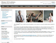 Tablet Screenshot of deacademics.appstate.edu