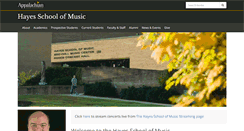 Desktop Screenshot of music.appstate.edu
