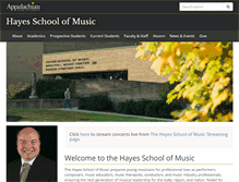 Tablet Screenshot of music.appstate.edu