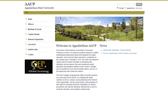 Desktop Screenshot of aaup.appstate.edu