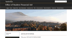 Desktop Screenshot of financialaid.appstate.edu