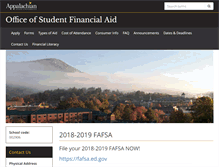 Tablet Screenshot of financialaid.appstate.edu