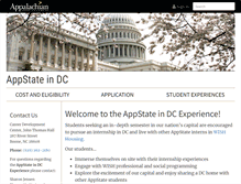 Tablet Screenshot of dc.appstate.edu