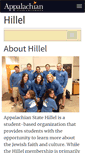 Mobile Screenshot of hillel.appstate.edu