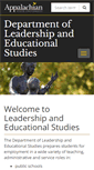 Mobile Screenshot of les.appstate.edu