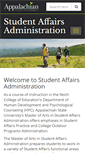 Mobile Screenshot of csd.appstate.edu