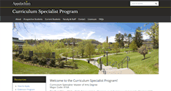 Desktop Screenshot of currspec.appstate.edu