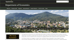 Desktop Screenshot of economics.appstate.edu
