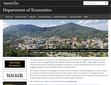 Tablet Screenshot of economics.appstate.edu