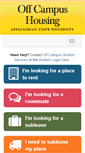 Mobile Screenshot of offcampushousing.appstate.edu