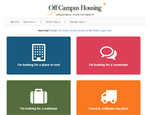 Tablet Screenshot of offcampushousing.appstate.edu